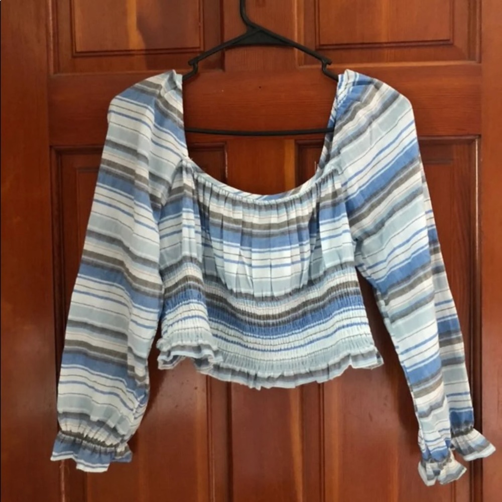 Off the shoulder light top